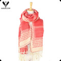 2016 Novo Oversize Soft Warm Woven Jacquard Padrão Scarf ou Xaile